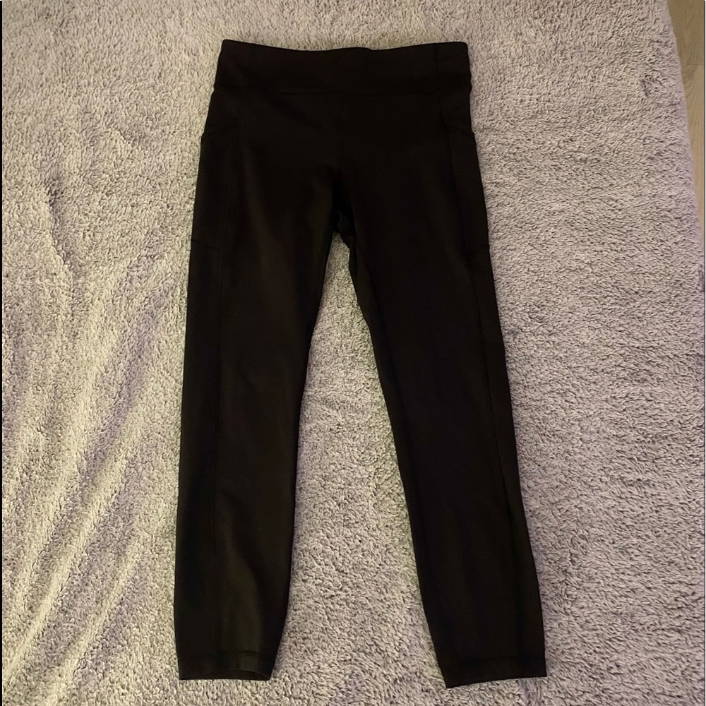Lululemon Invigorate High-Rise Tight 25" Black With Pockets Size 10